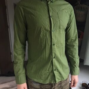 Nike Forest Green Men's Button-Down Shirt